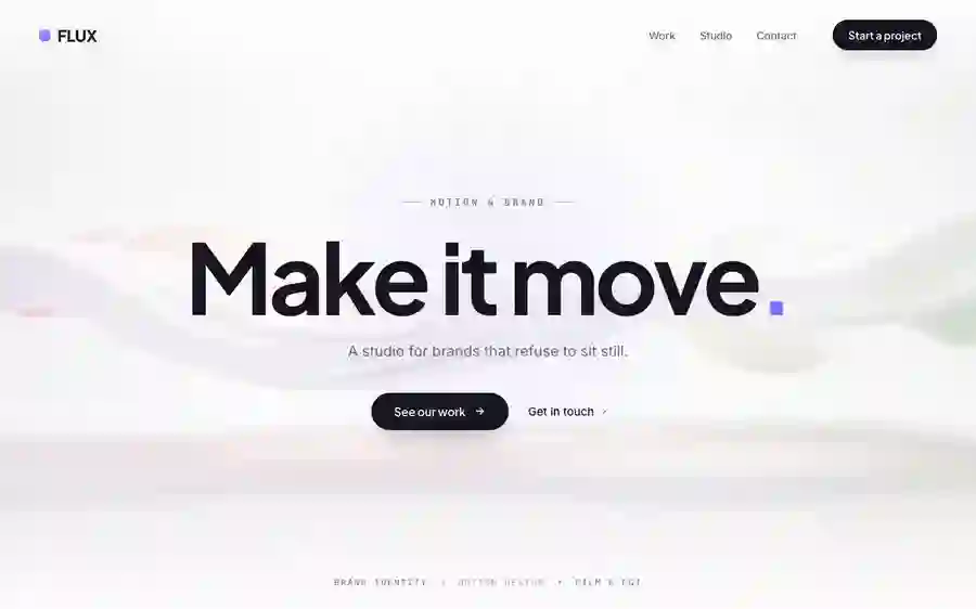 Flux Designstudie – Progressives Studio-Statement
