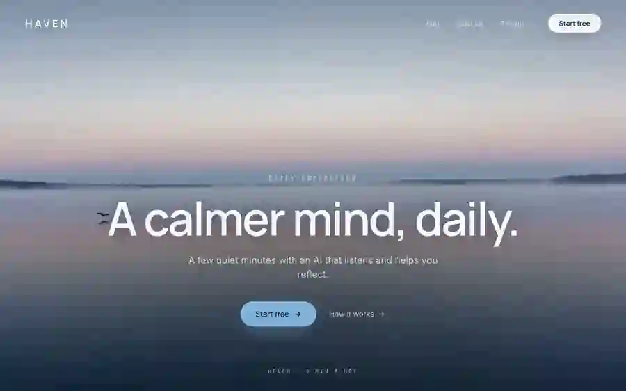 Haven Designstudie – Wellness-Ästhetik mit digitaler Ruhe